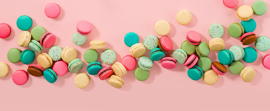 assorted macarons