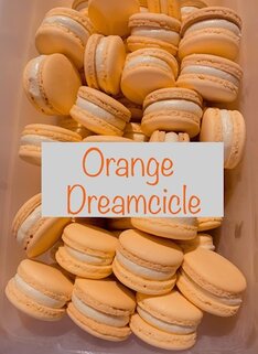 dreamcicle macarons